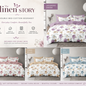 The Linen Story Double bed Bedsheets